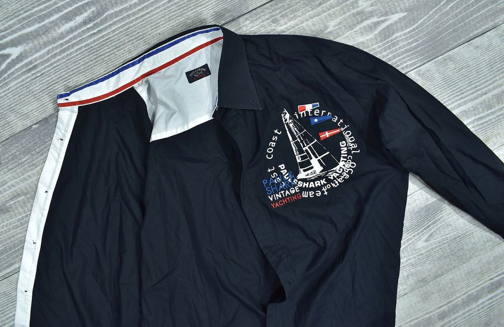 Paul Shark Vintage Yachting Logowana Koszula 45 3Xl