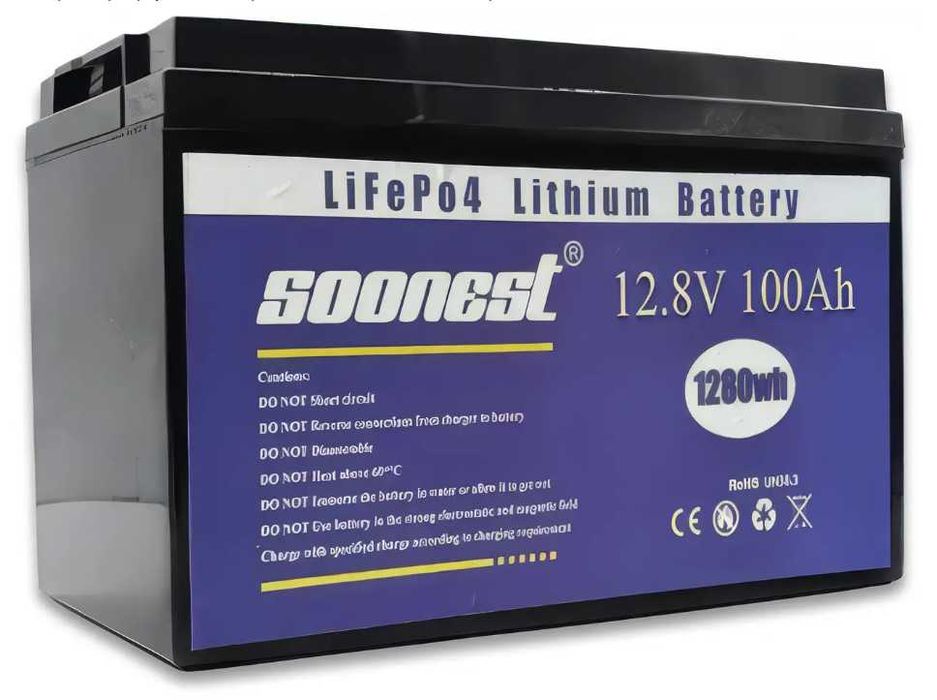 Акумулятор літієва батарея LiFePO4 на 12,8V 100А - 200A 1280Вт  2560Вт