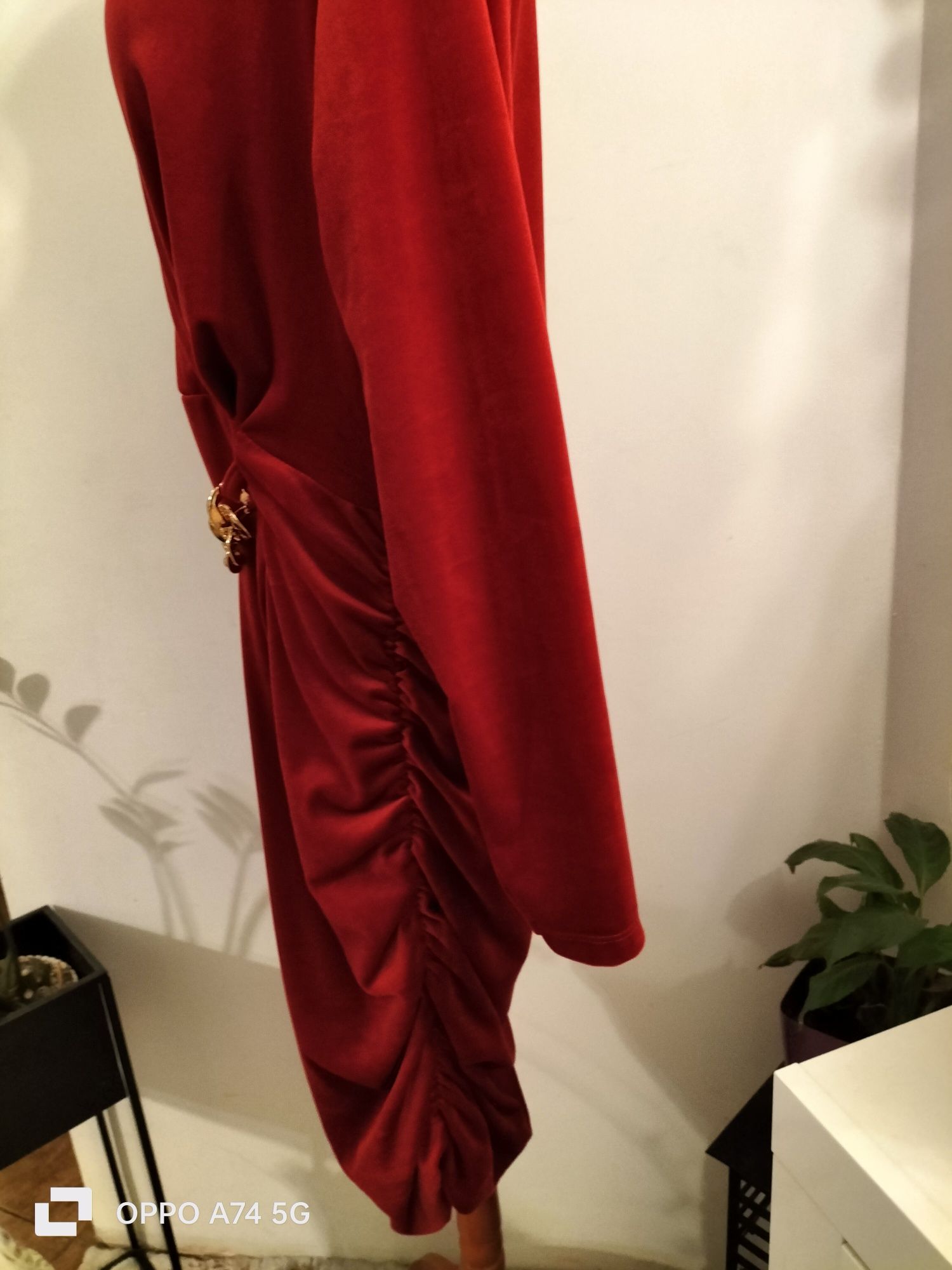 Sukienka święta sylwester 48 3XL Red
