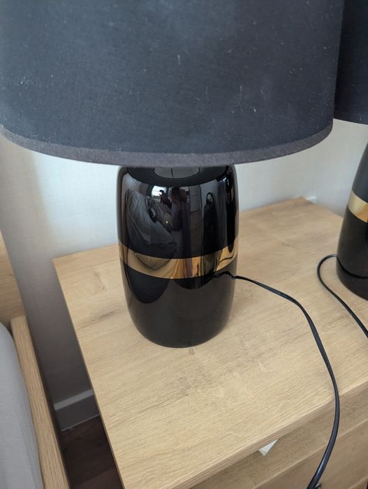 Lampy stołowe czarne