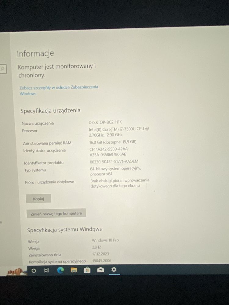 Laptop lenovo thinkpad x270 (i7/16gb ram)