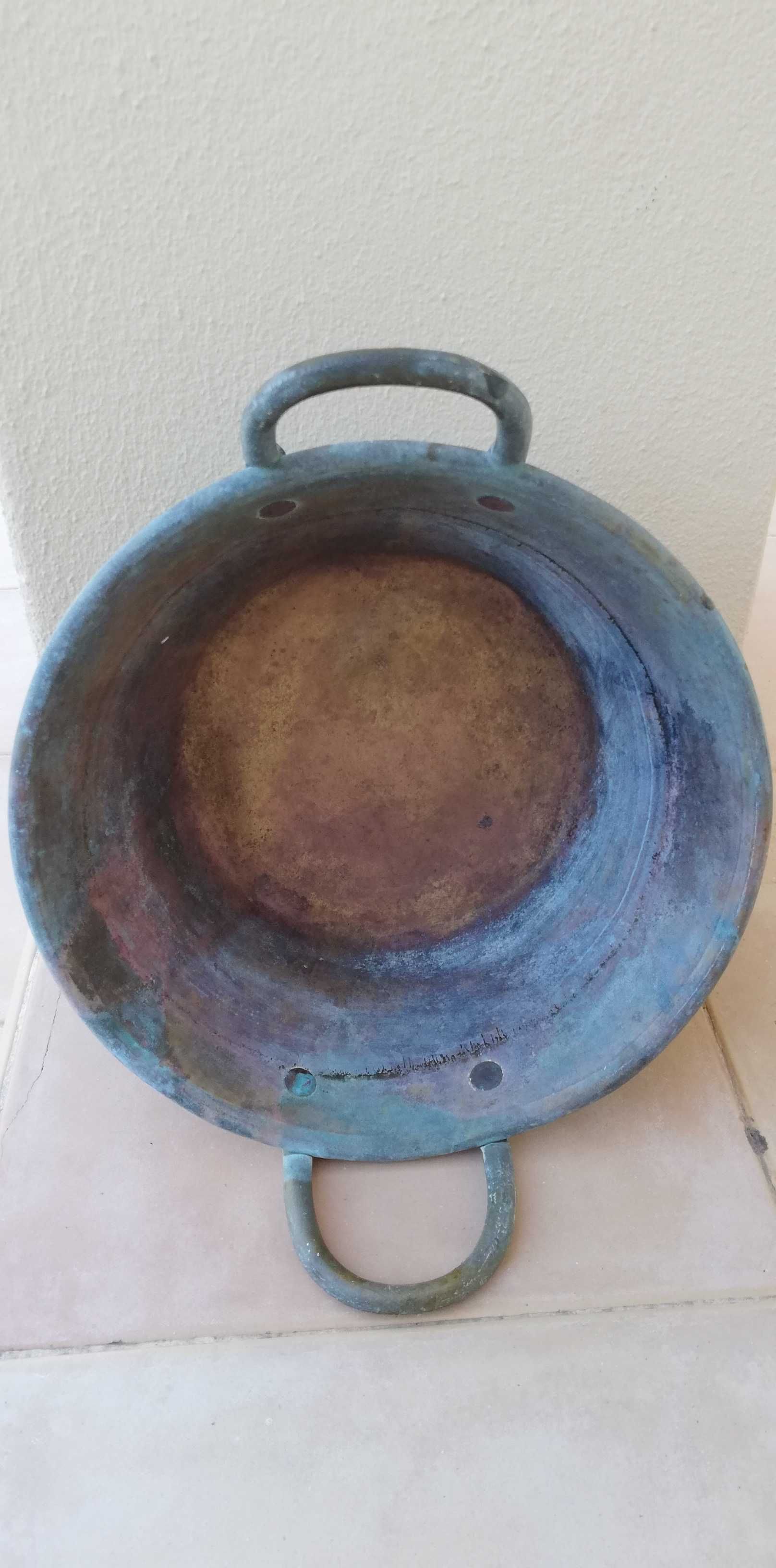 Tacho antigo em metal / COBRE, decorativo - grande estilo - rural