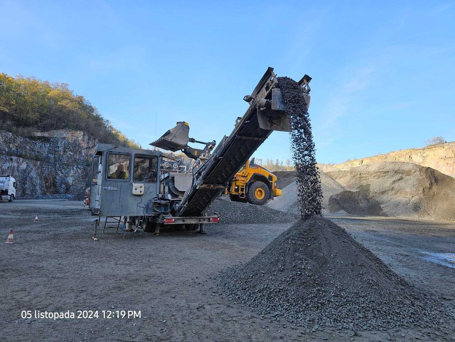 Ziemne, mobilna wytwórnia mieszanek mineralno cementowych  mce