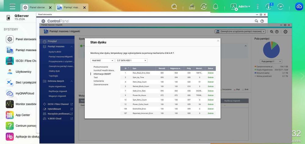 QNAP TS-253A NAS 2x4TB SATA + 8 GB RAM – Rozbudowany zestaw
