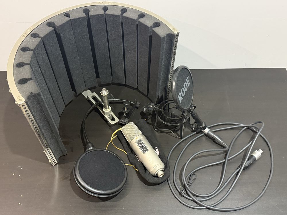Microfone Estúdio RODE NT2-A kit completo + extras 200€ Usado