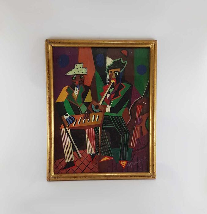 Obraz olejny, sygnowany w dolnym prawym rogu J. Popczyk