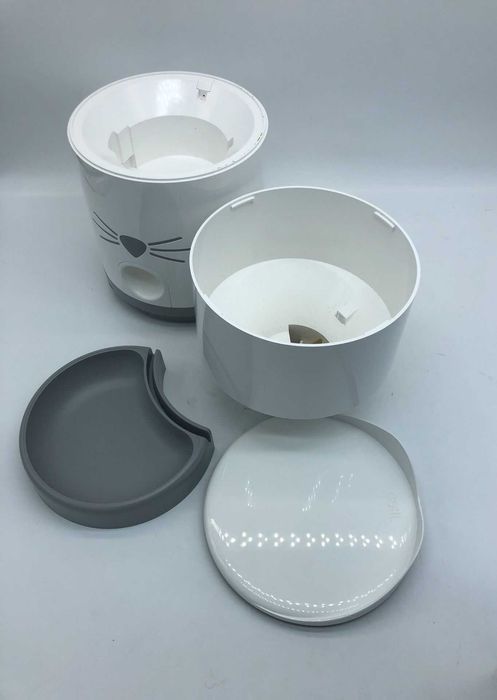 Catit Pixi Smart Futterautomat dla kotów z aplikacją WiFi białoszary