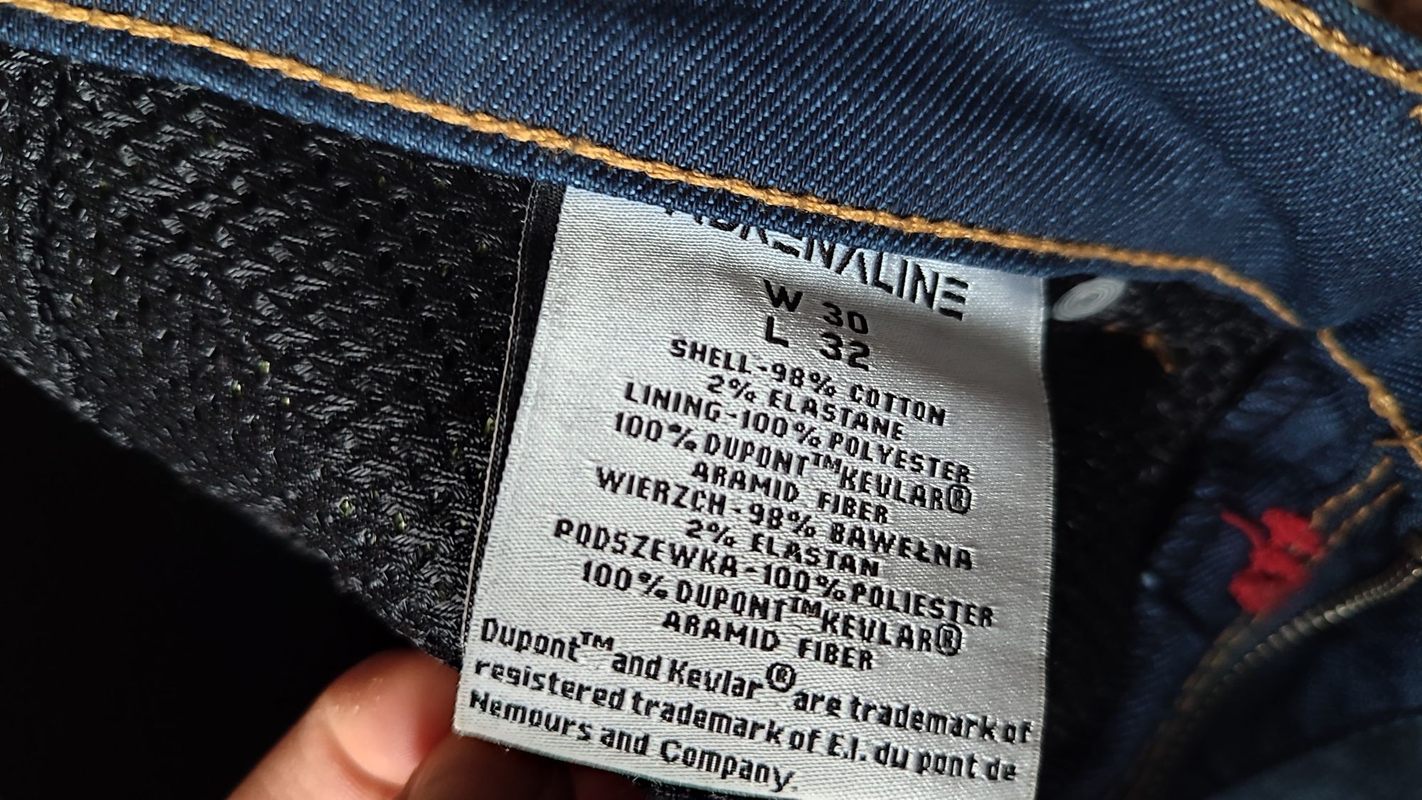 Spodnie motocyklowe damskie Vector Jeans Blue 36