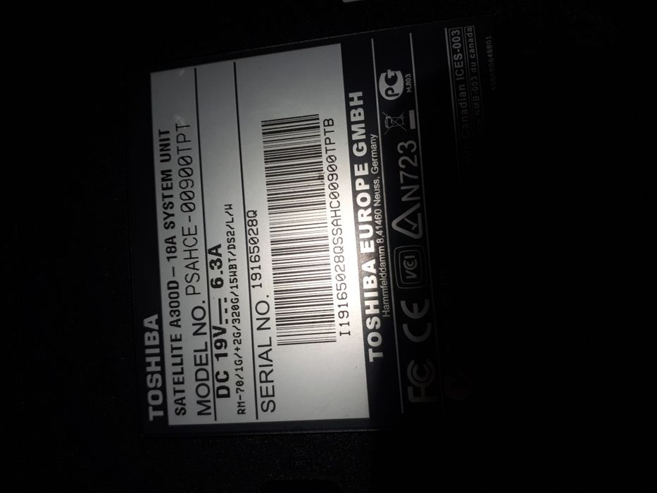 Vendo Toshiba Para peças