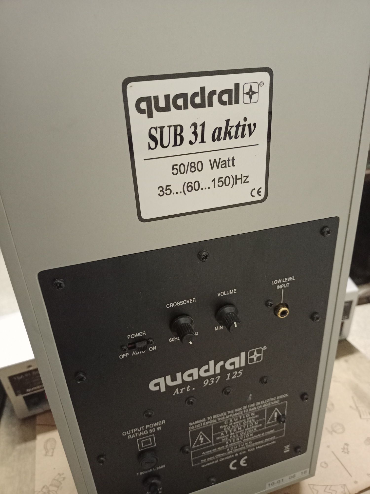 Subwoofer aktywny QUADRAL Sub 31 Activtiv