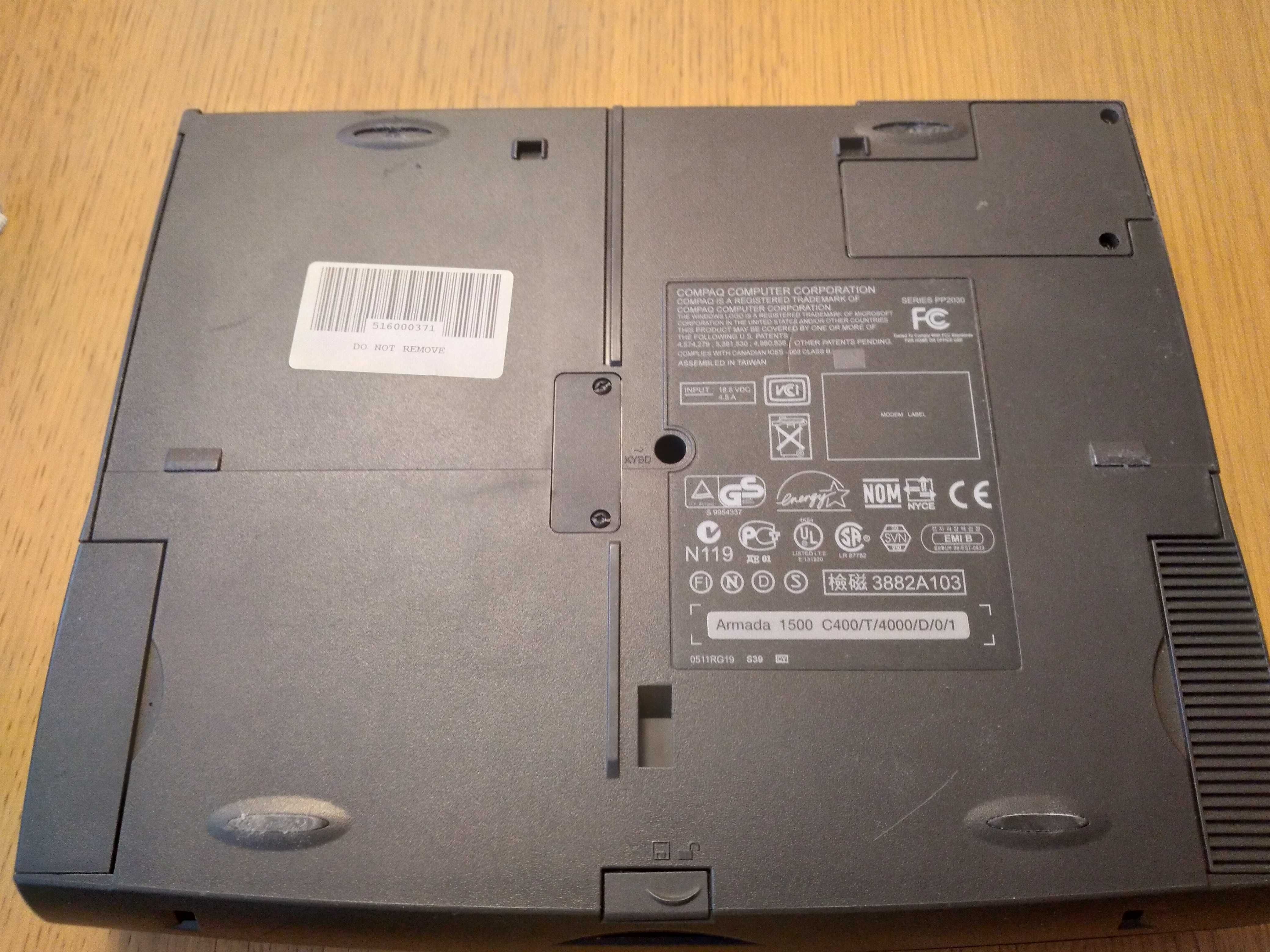 Notebook vintage Compaq Armada 1500c