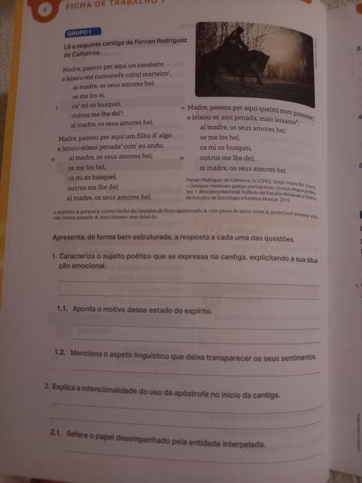 Caderno de atividades de LIteratura 10°