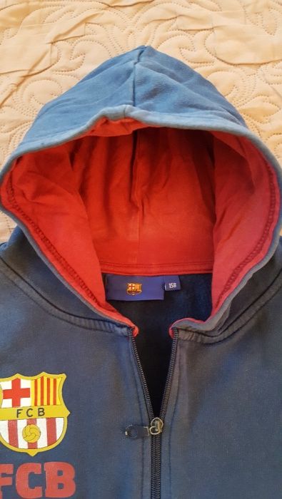 Bluza niebieska FC Barcelona 158cm