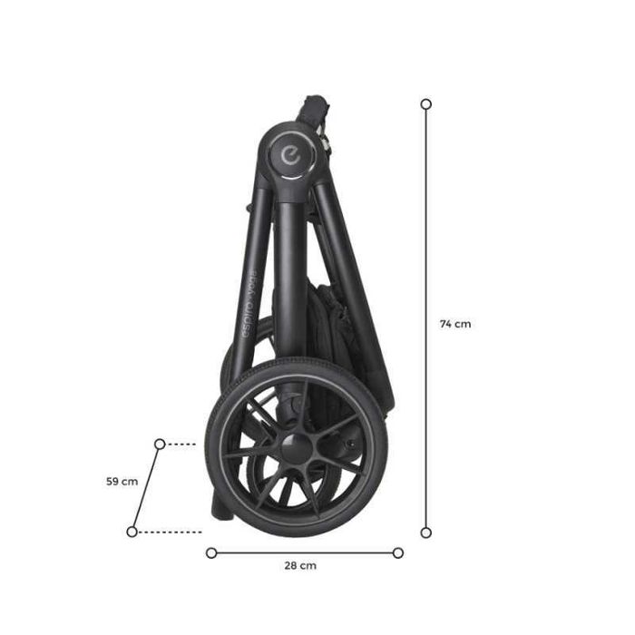 Wózek 2w1 Espiro Yoga Black - najnowszy model