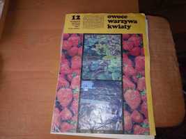 Owoce warzywa kwiaty dwutygodnik 12 1989 ogrodniczy gazeta czasopismo
