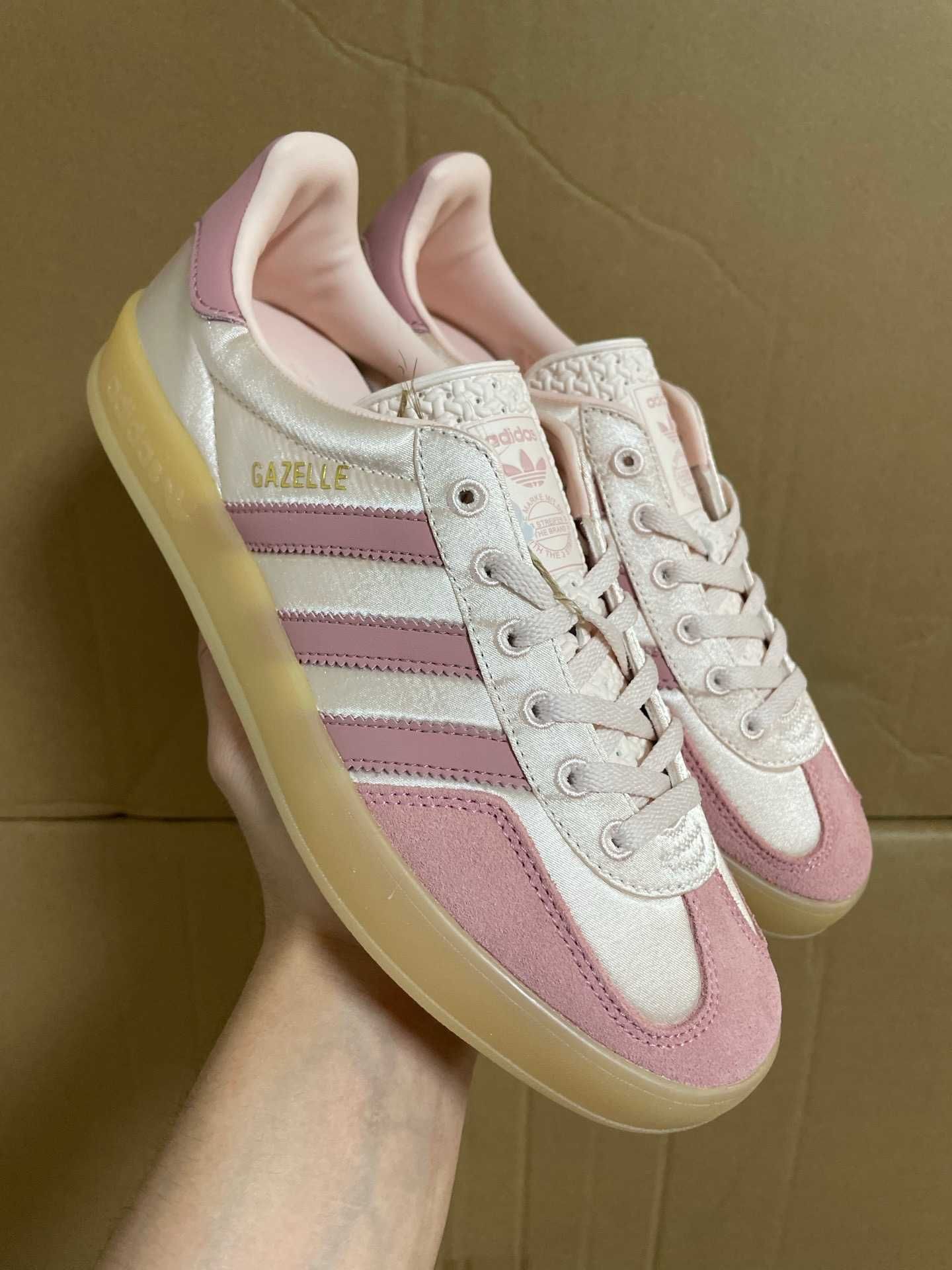 Nowy*adidasdamskie_Gazelle_Indoor_Pink UnisexTrampk41