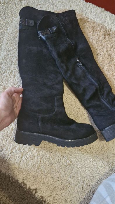 Сапоги замшевые зима 38
