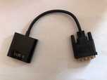 Adapter przejściówka wtyczka DVI-D 24+1 pin / gniazdo VGA monitora