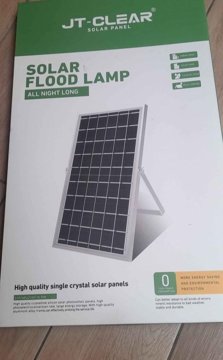 Holofote com painel solar a parte 600w com comando Novo