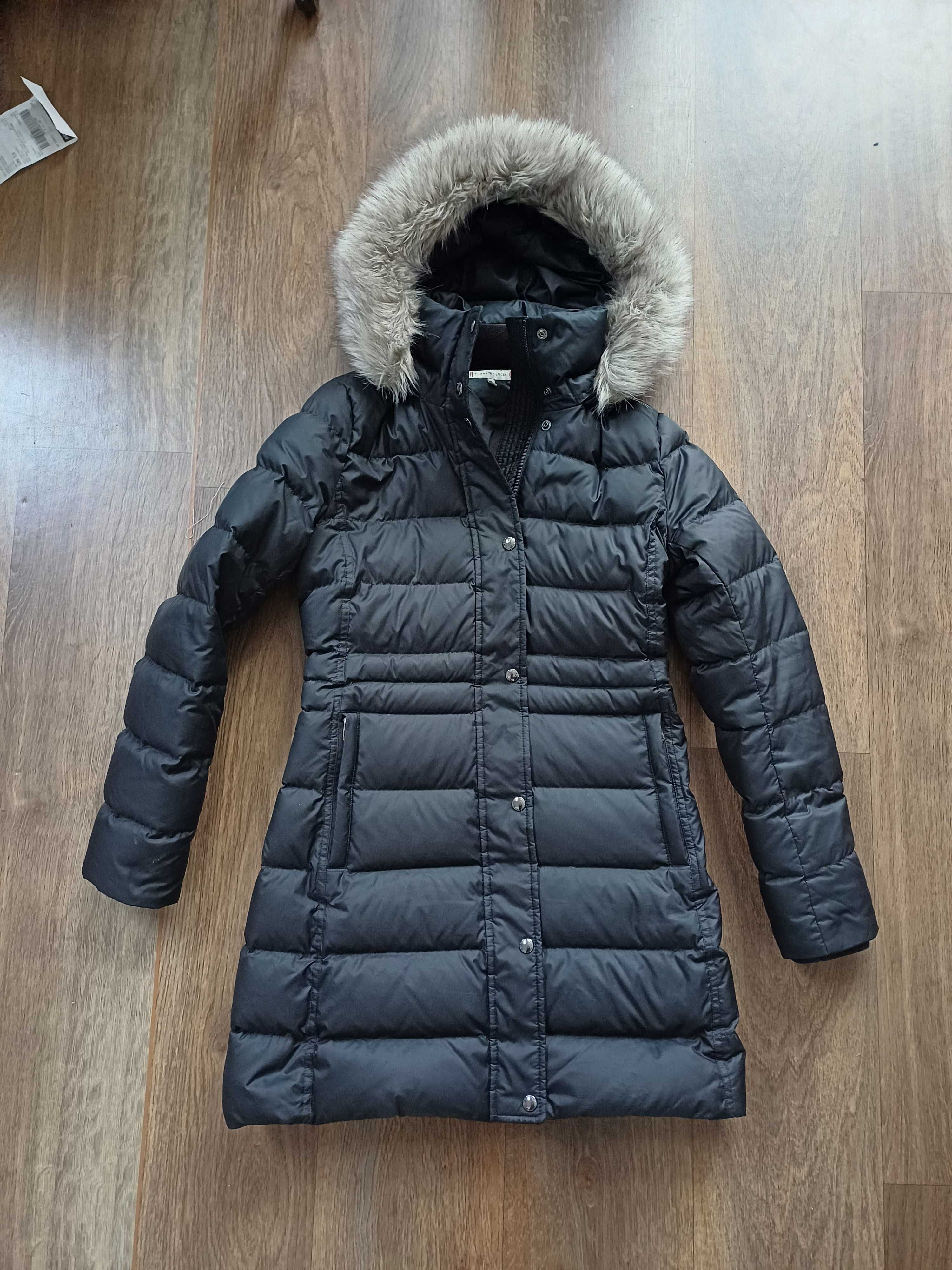 Tommy Hilfiger Kurtka puchowa Tyra Czarna 34 XS