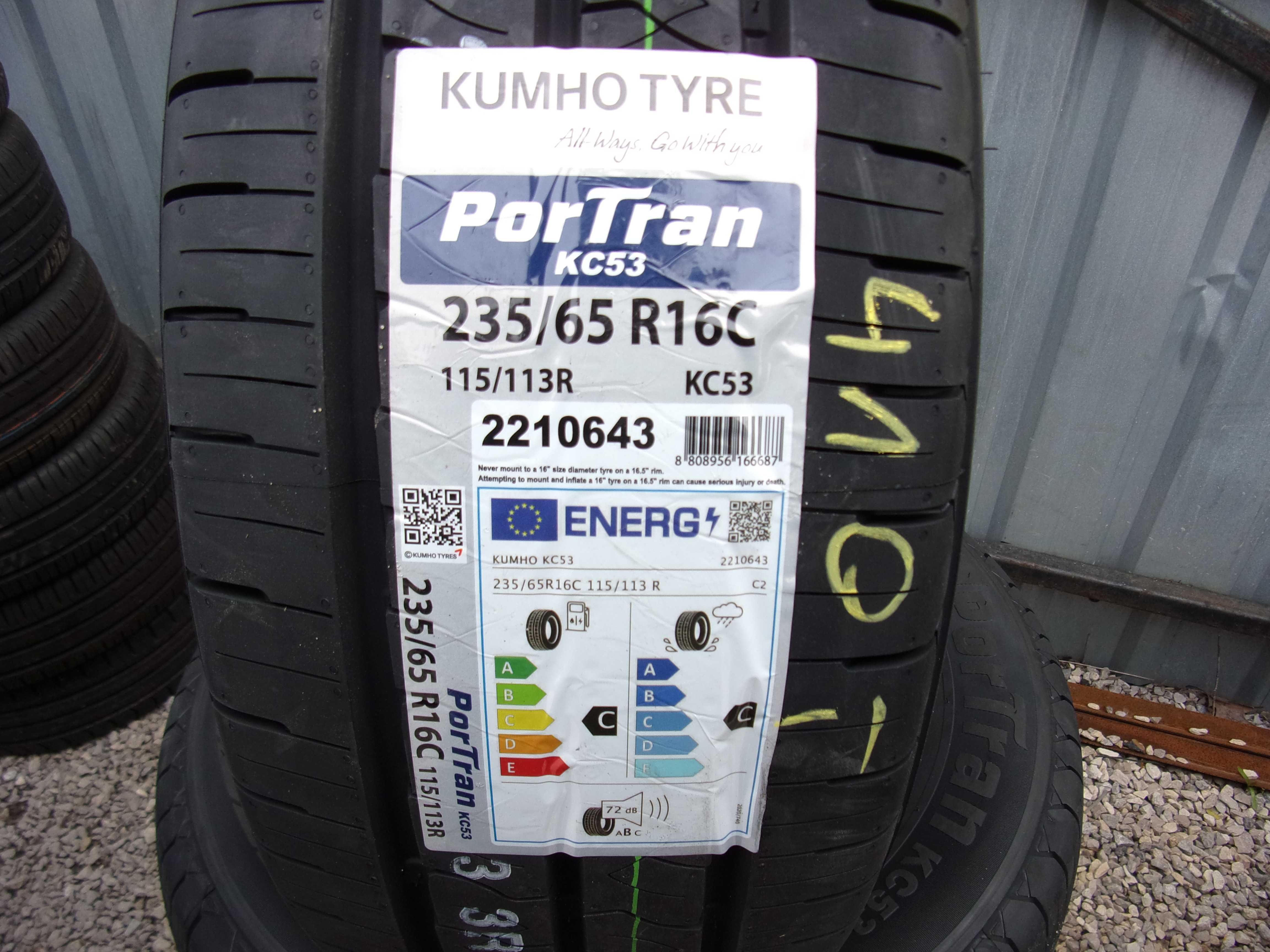 Nowe opony do busa 235/65/16c KUMHO