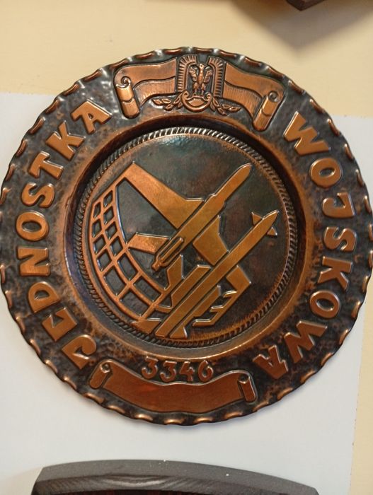 Talerz wojskowy pamiątkowy