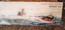 Сборная модель подводной лодки. Масштаб 1/144