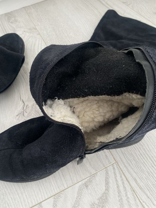 Ботфорти зимові замшеві stefano