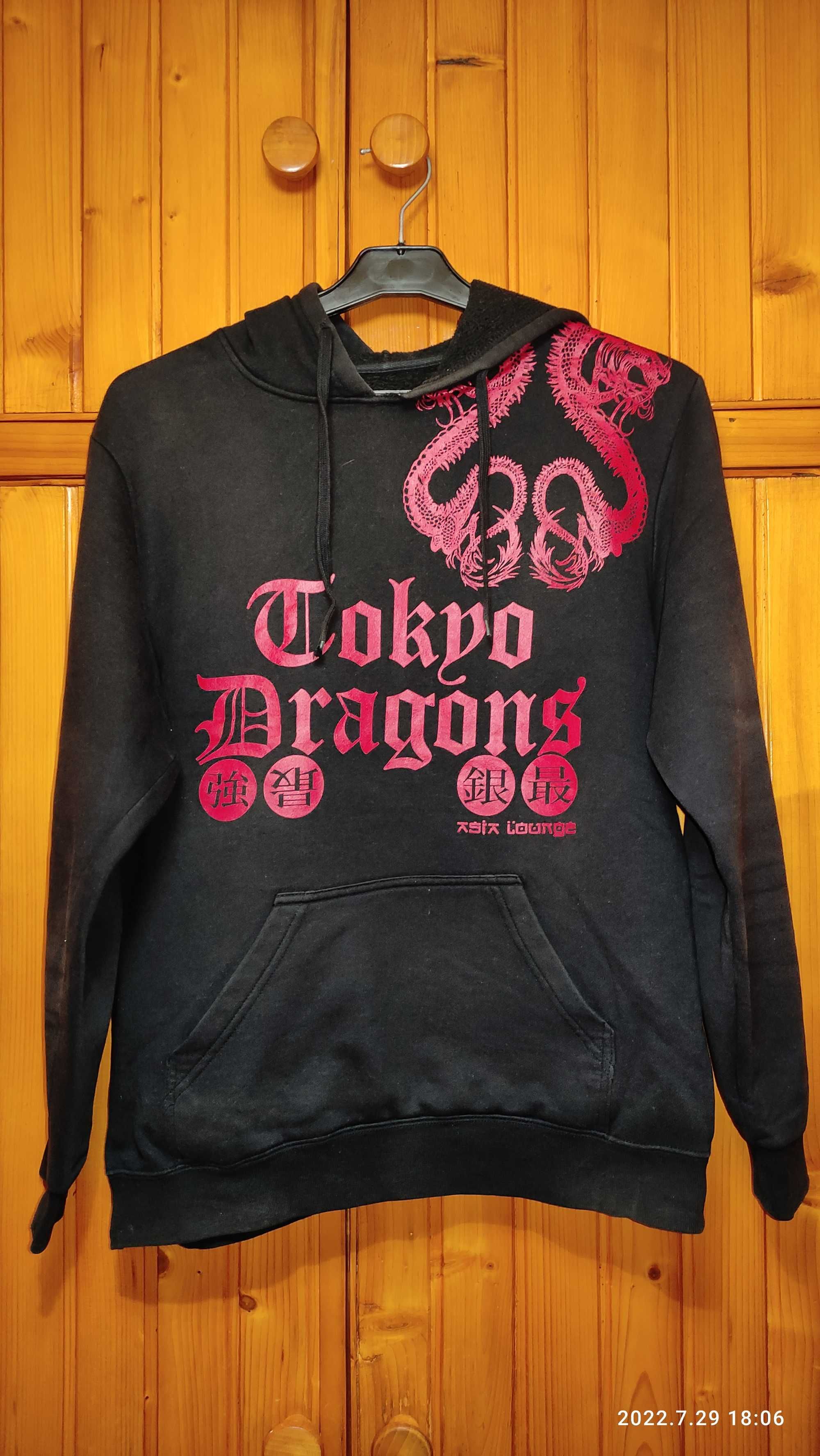 Bluza z kapturem Fishbone Tokyo Dragons stan bdb rozmiar M