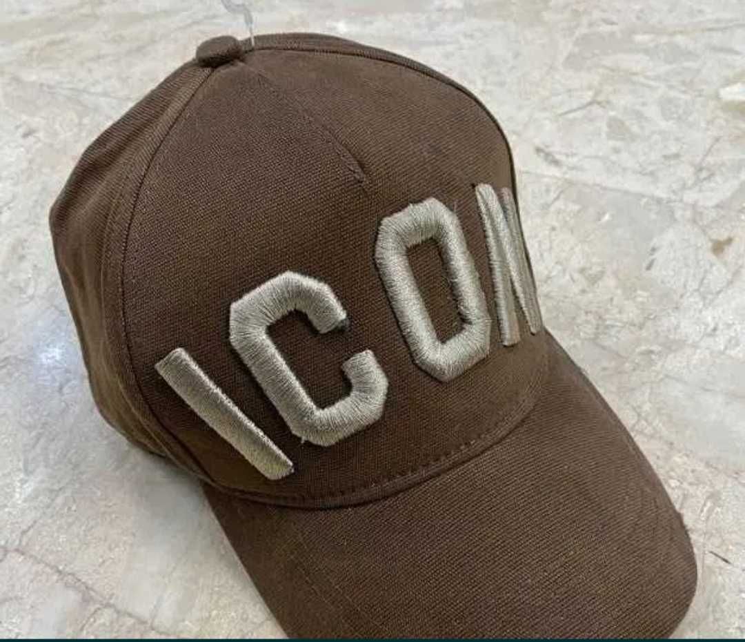ICON czapka z daszkiem khaki zieleń Dsquared bejbolówka