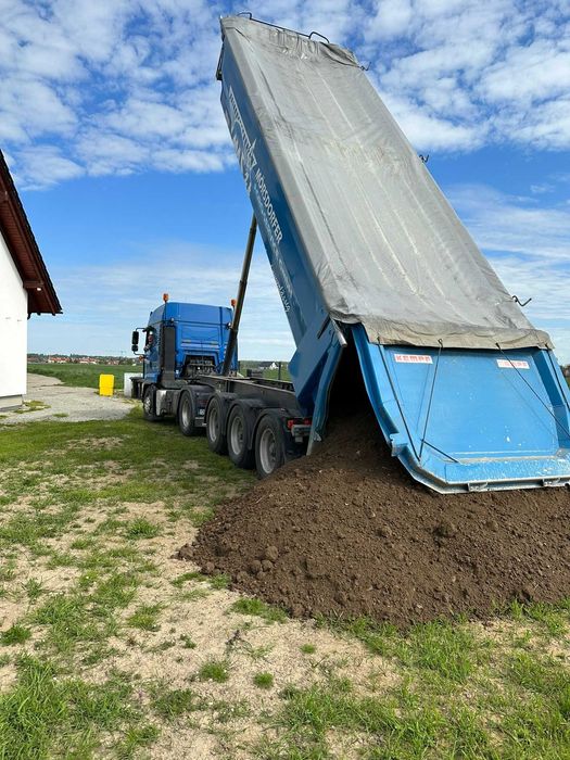 Ziemia ogrodowa, uniwersalna, pod trawnik, ogród warzywny, transport