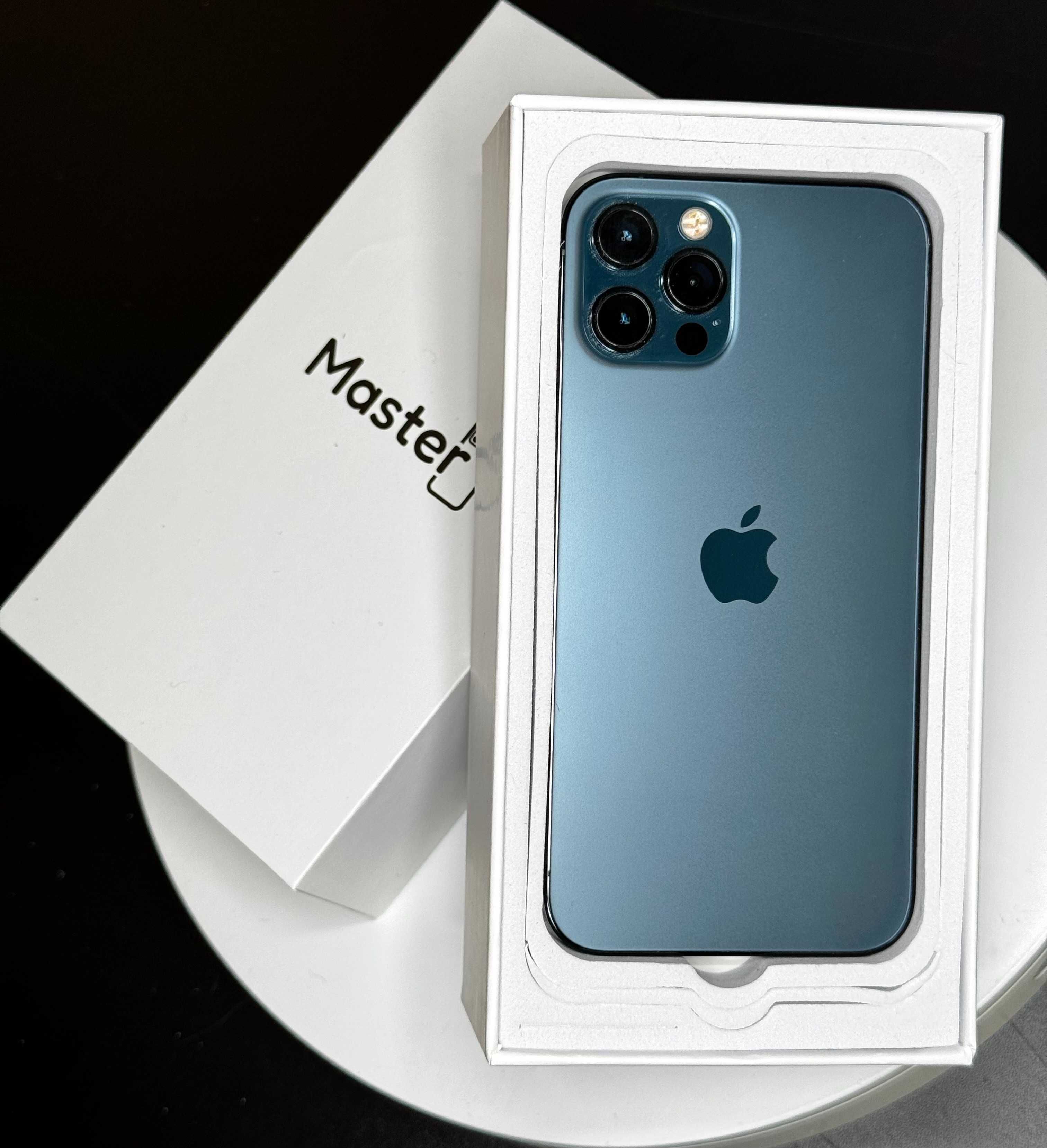 Apple iPhone 12 Pro 128GB Blue jak nowy 100% bat 6msc gw. ETUI GRATIS!