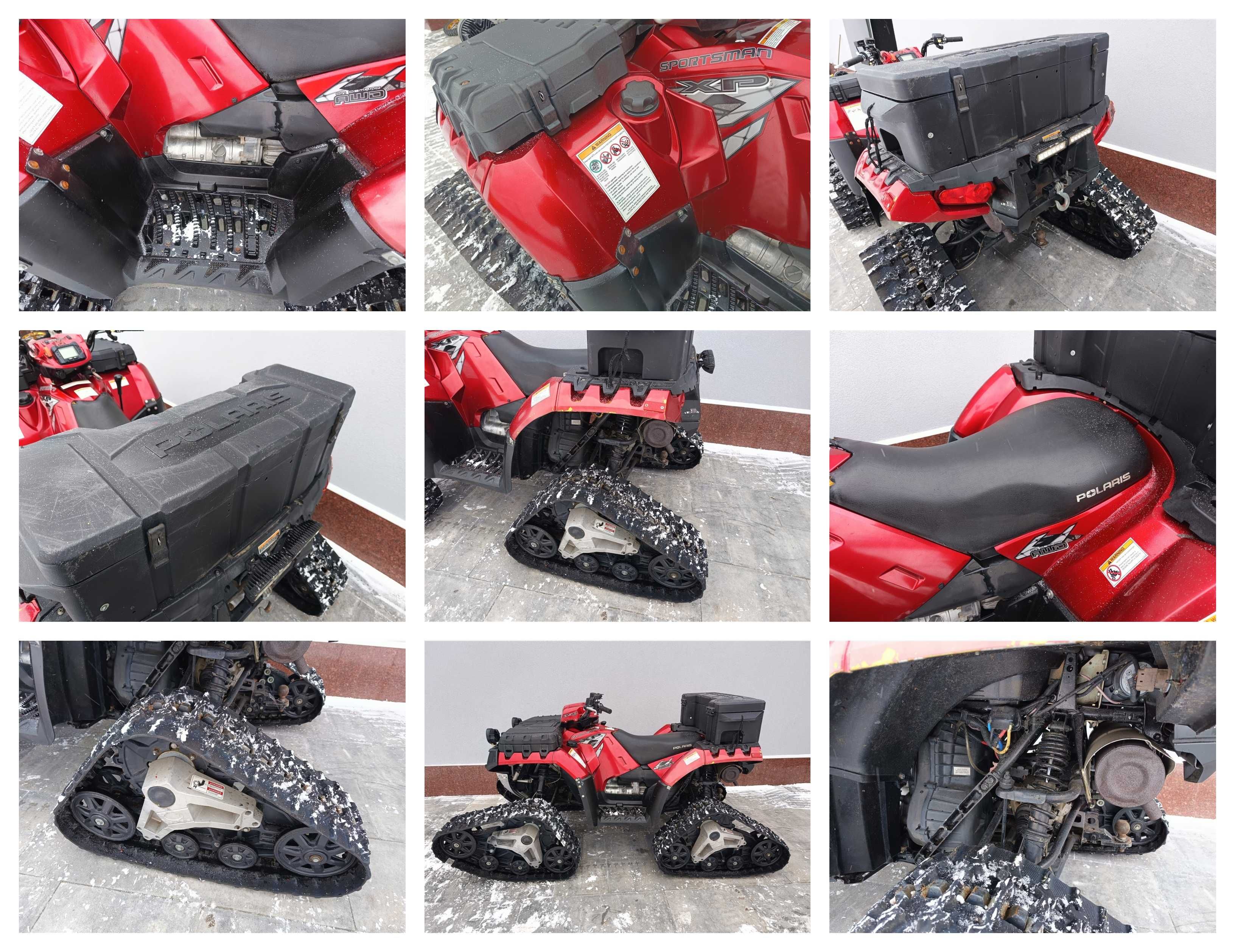 Polaris Sportsman 850 XP, gąsienice, dodatki, 2009 r. Transport, raty!