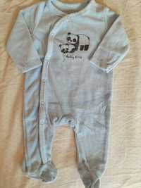 Babygrow panda algodão 3m