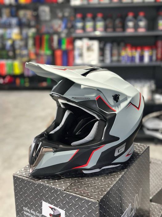 Кросовий мотошолом G-Lion, мотошолом ГАРАНТІЯ 14 ДНІВ‼️