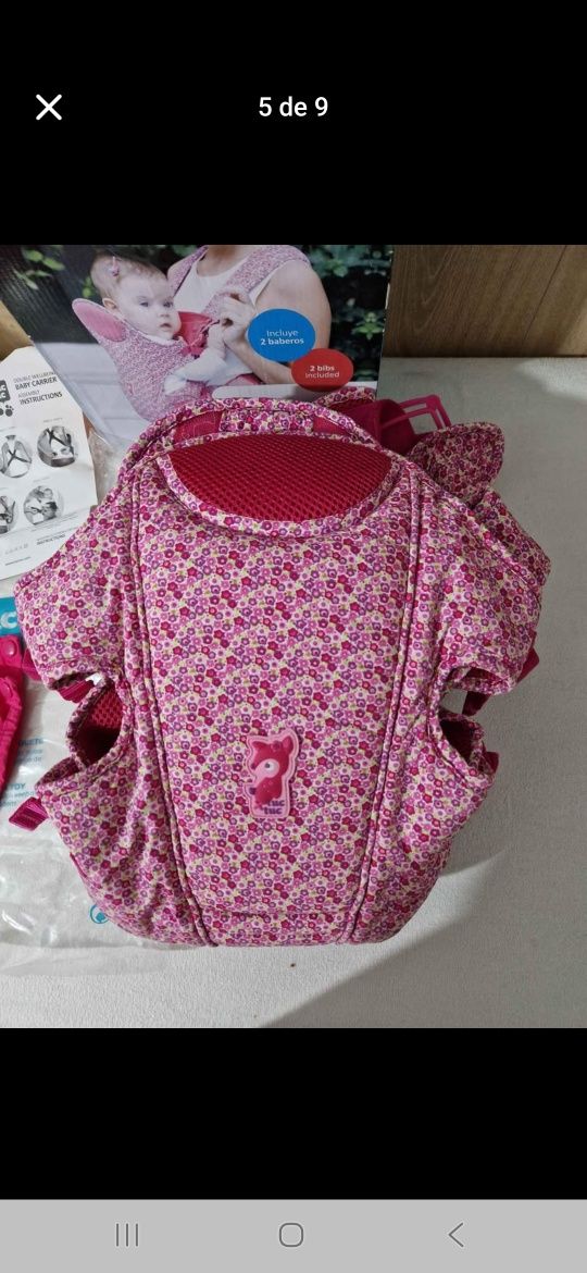 Marsupio/canguru bebé Tuctuc Rosa