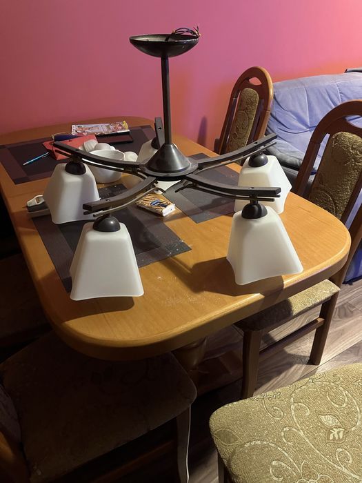 Lampa żyrandol do salonu stan bardzo dobry