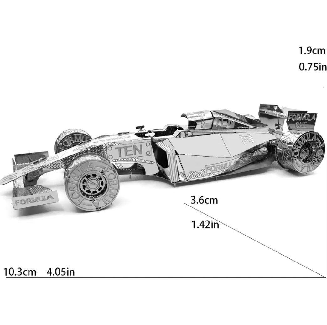 Model 3d metalowy puzzle Formuła 1