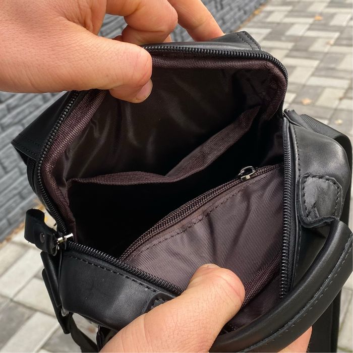 Чоловіча сумка шкіряна чоловіча натуральна кожа барсетка месенджер