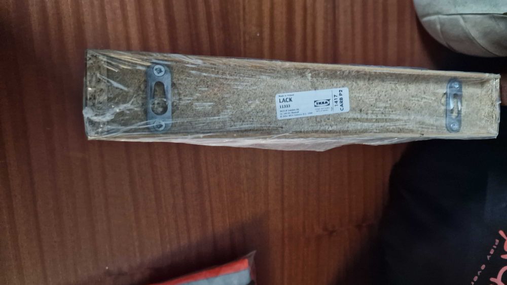 Estante de parede, preto, 30x26 cm