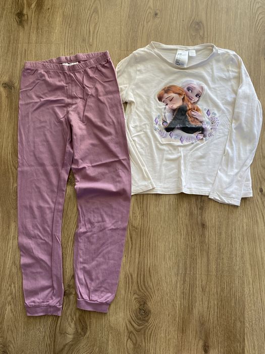 Piżama dziewczęca h&m frozen kraina lodu 134/140