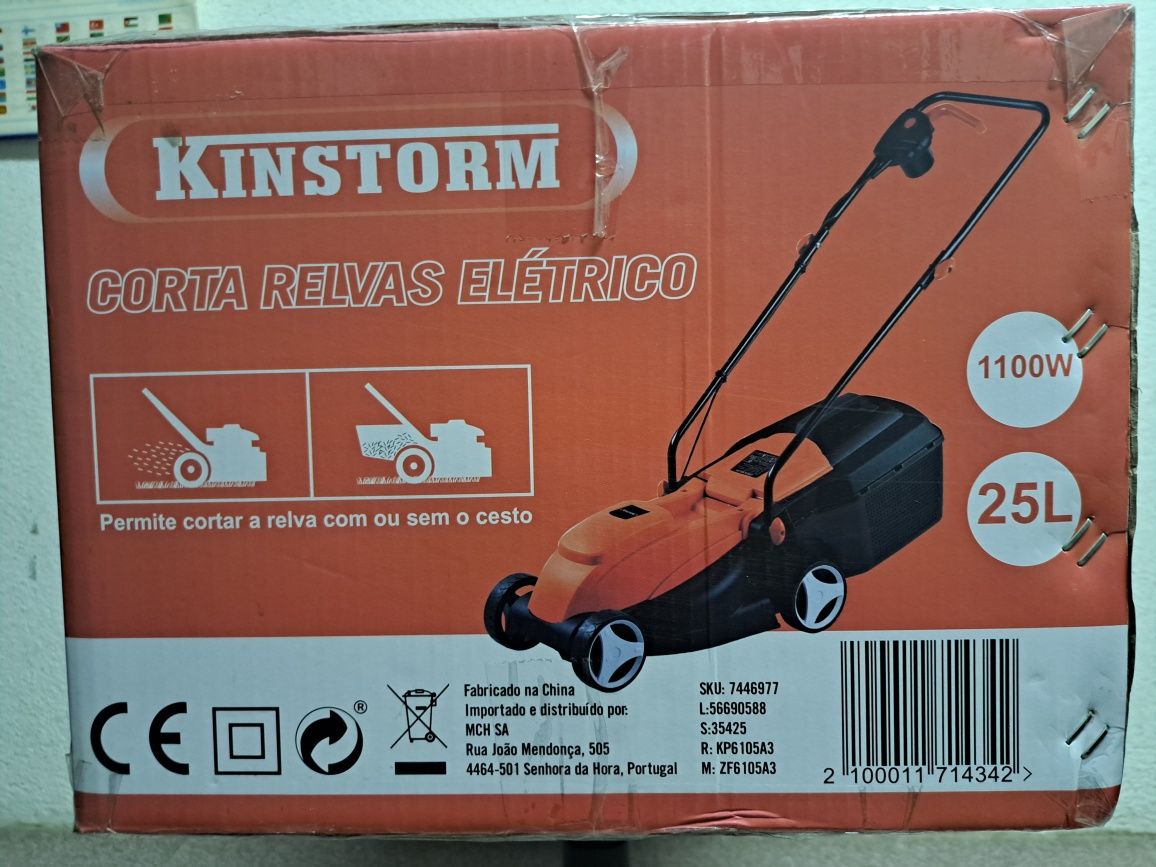 Corta relvas eletrico Kingstorm NOVO