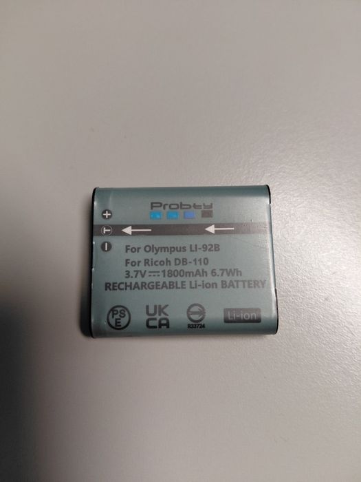 Dual charger com duas baterias olympus