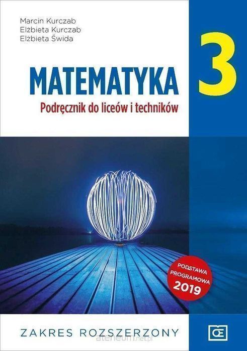 Matematyka 3 Podręcznik Zakres Rozszerzony PAZDRO