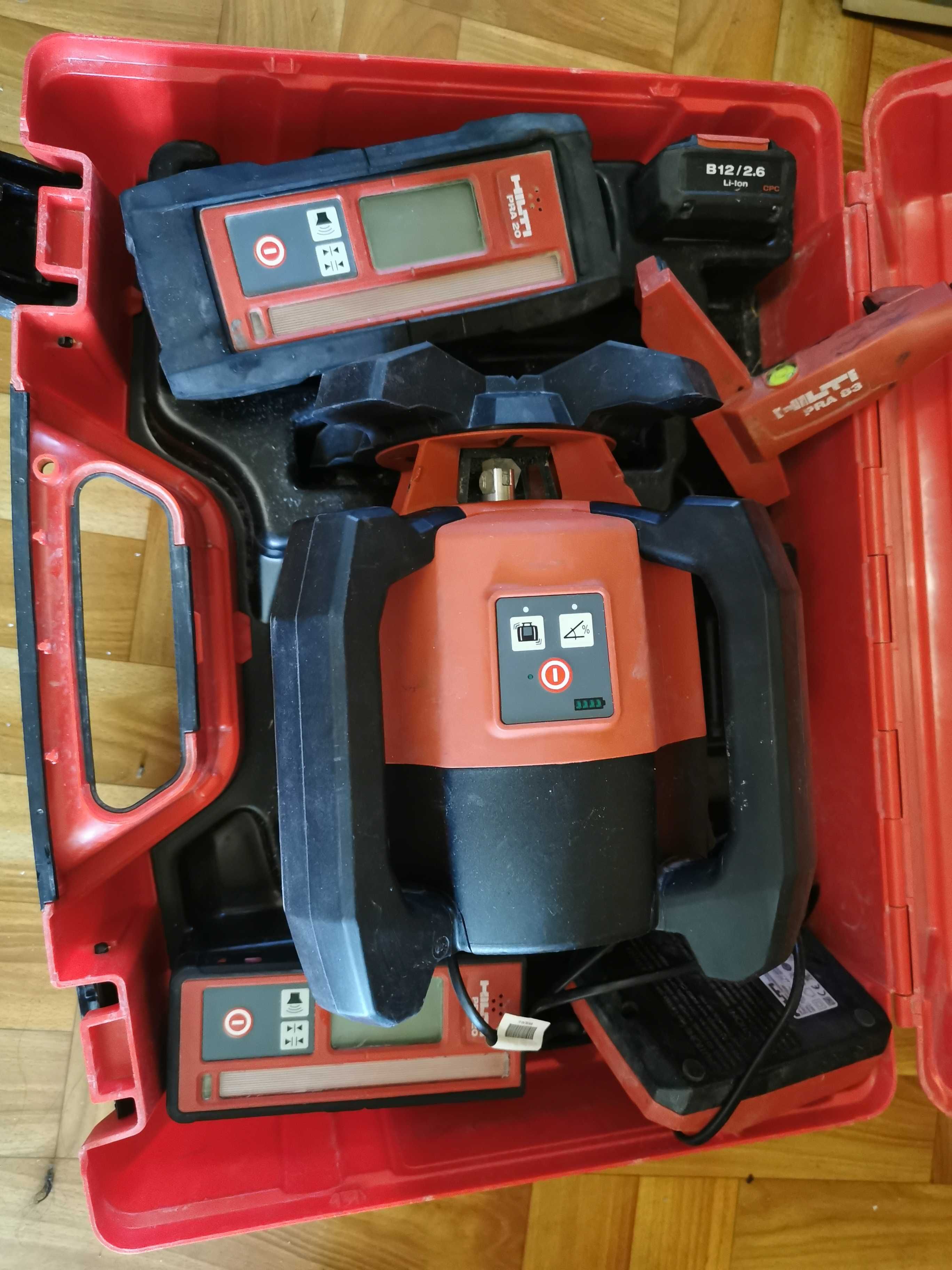 Największy zestaw Niwelator Laserowy laser Hilti PR2-HS A12 detektor