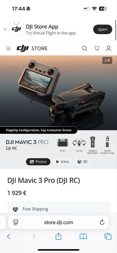 DJI Mavic 3 Pro (DJI RC) Selado