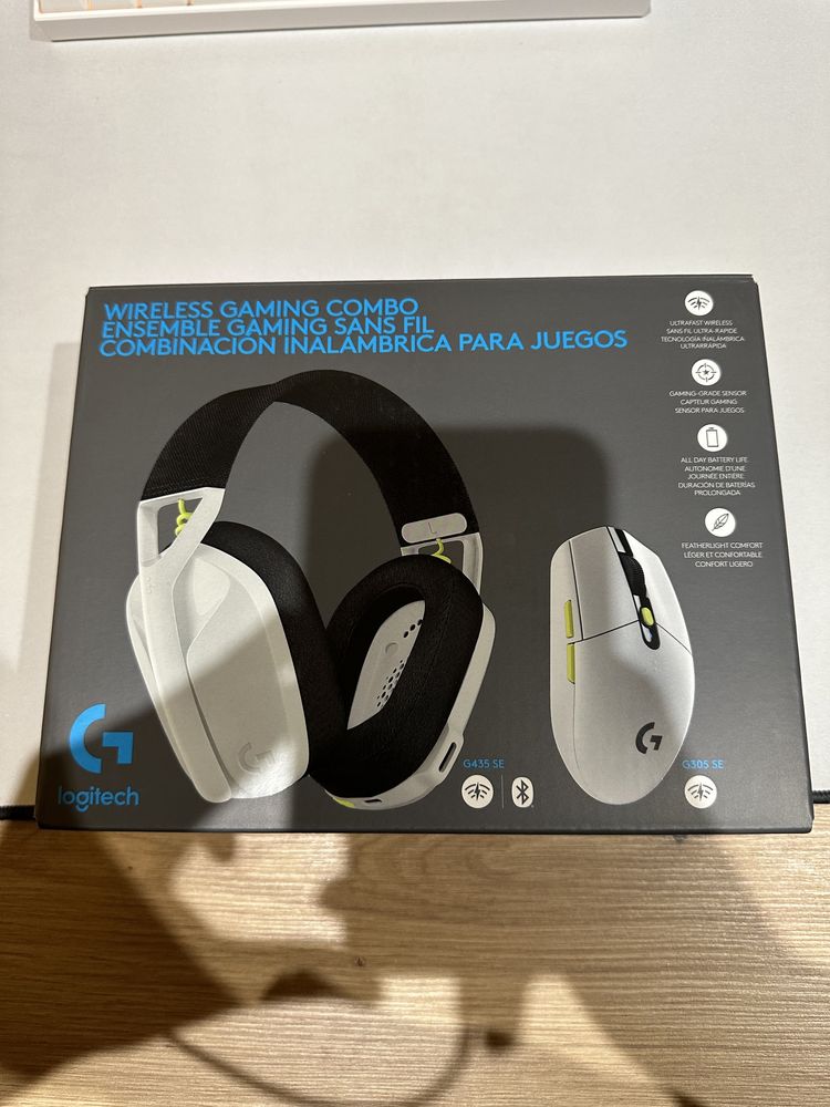 Наушники Logitech G435SE + G305SE Wireless (981-001162) Черный/Белый