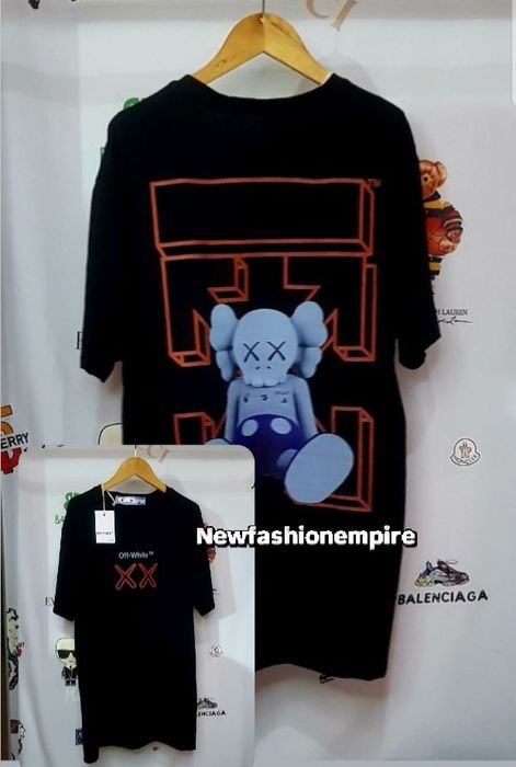 T-shirt off white Kaws  -  excelente qualidade
