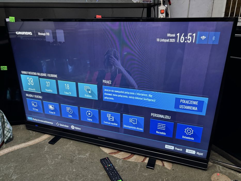 Telewizor LED Grundig 55 cali z wbudowanym dekoderem DVBT2