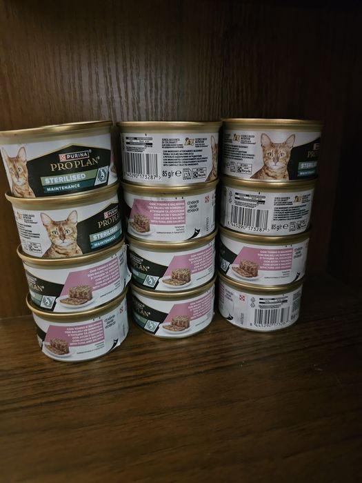 Purina one для кошенят та вологий корм для стерелизованых котів